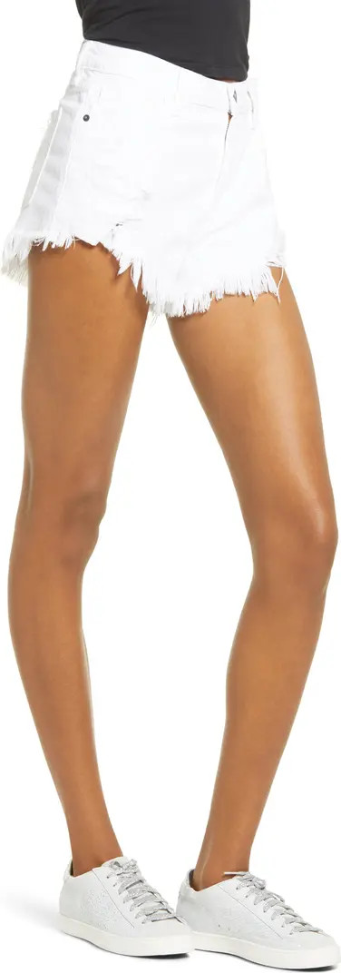 High Waist Frayed Hem Cutoff Denim Shorts | Nordstrom