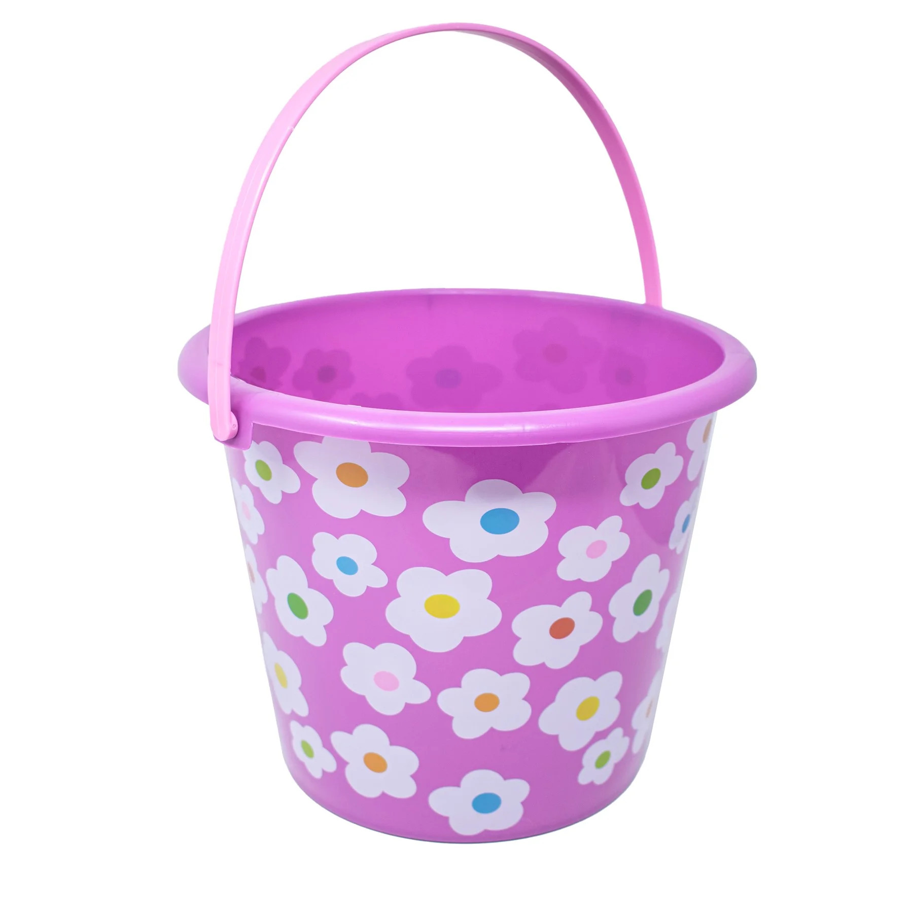 Way to Celebrate - Purple Daisy Jumbo Bucket - Plastic Easter Egg Hunt Pail - Walmart.com | Walmart (US)