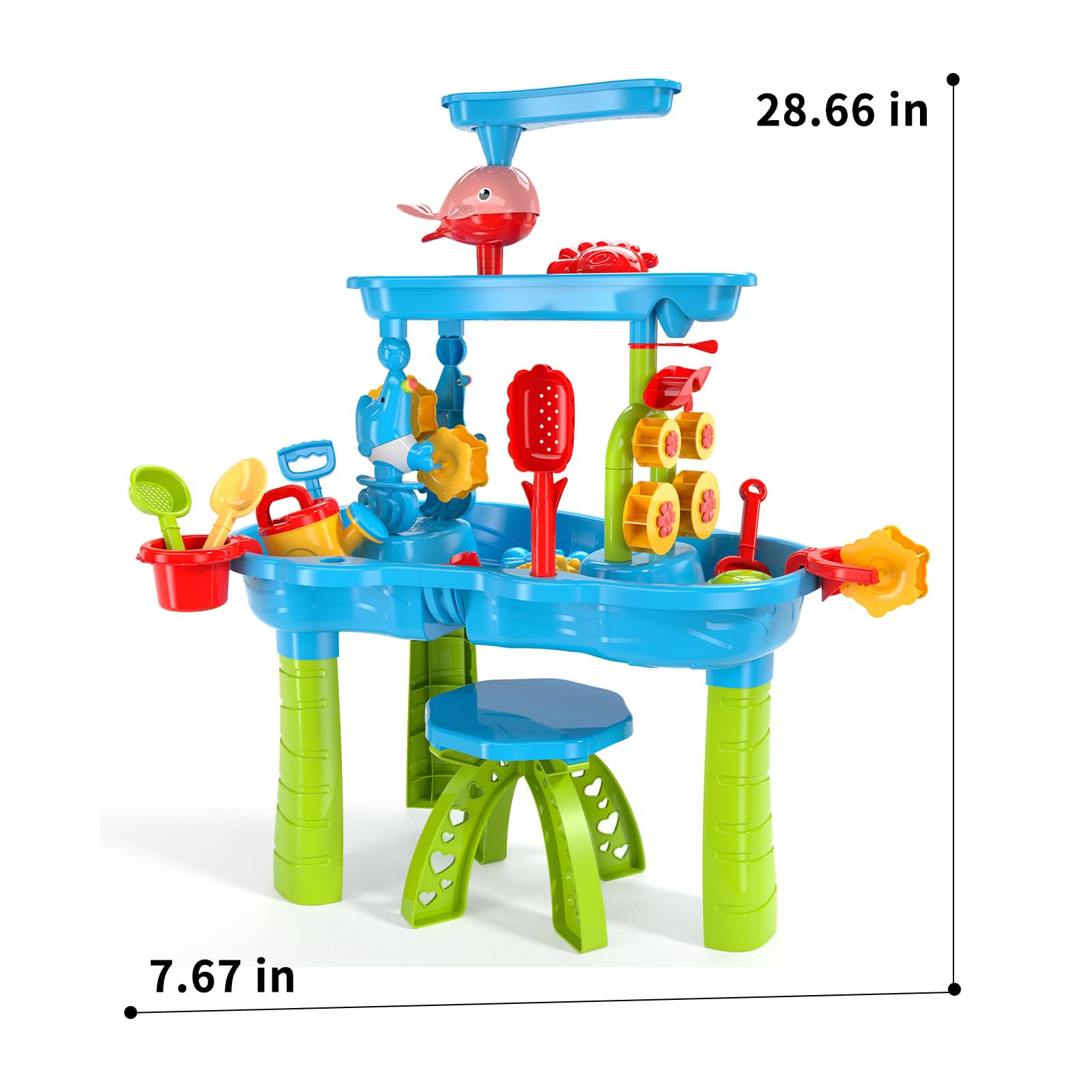 Lucky Doug Kids Sand Water Table for Toddlers, 3-Tier Sand and Water Play Table Toys for Toddlers... | Amazon (US)