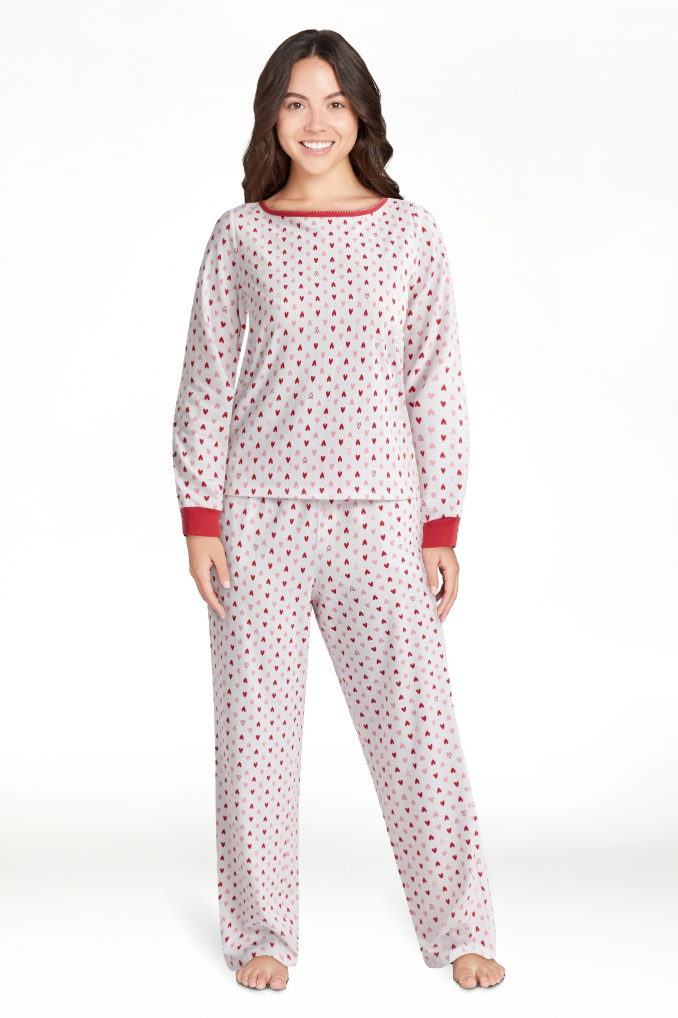 Joyspun Women's and Women’s Plus Jersey Knit Sleep Top with Long Sleeves, Sizes S to 3X | Walmart (US)