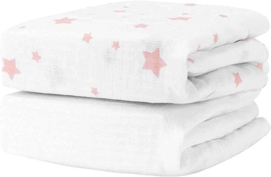 Newton Baby Organic Fitted Crib Sheets (2-Pack) - 100% Breathable and Ultra-Soft, 100% Organic Mu... | Amazon (US)