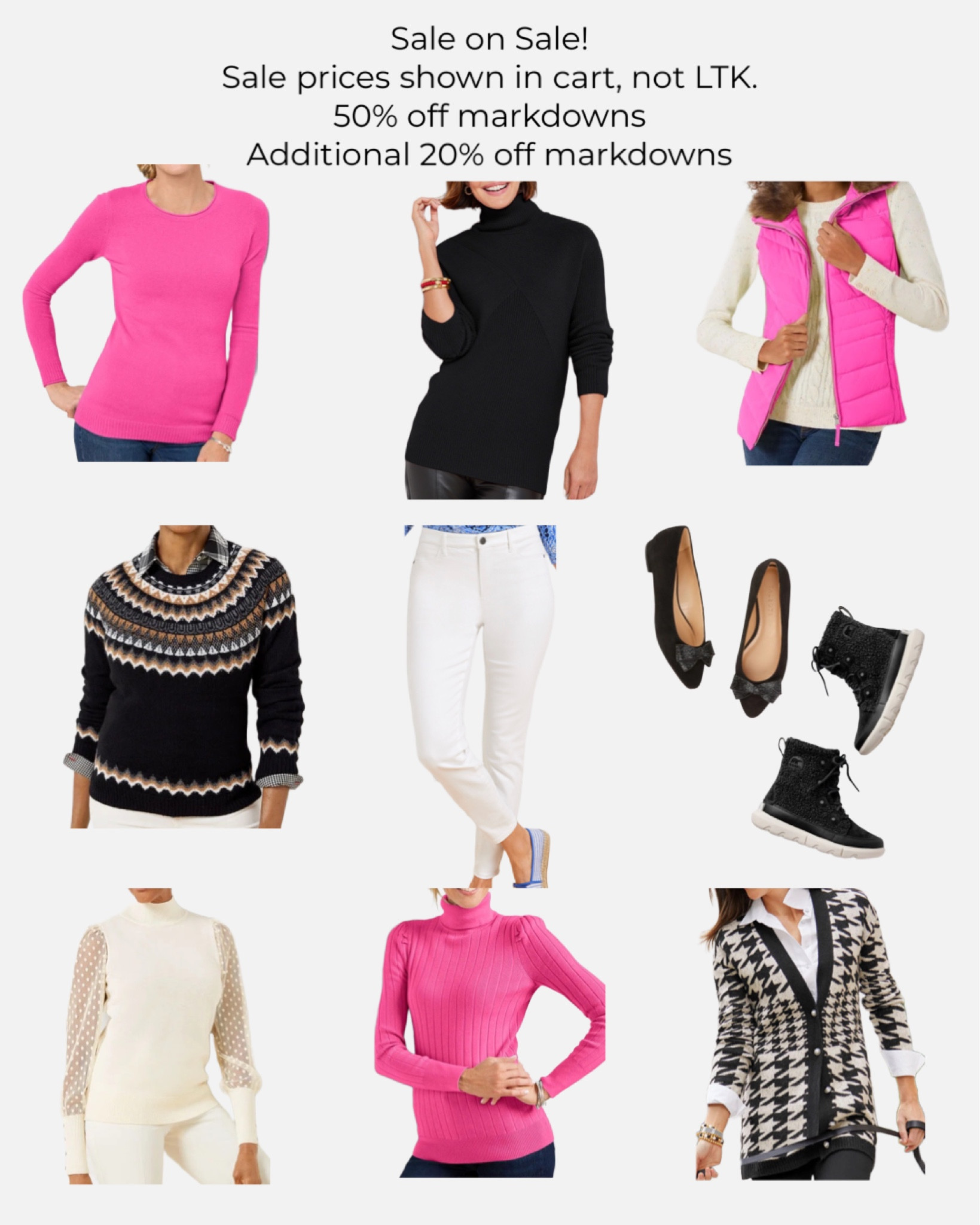 Sale prices shown IN CART, not LTK. Sale on sale! 50% off markdowns, plus another 20% off markdowns. Add to cart to see prices! 

#LTKsalealert #LTKshoecrush #LTKstyletip