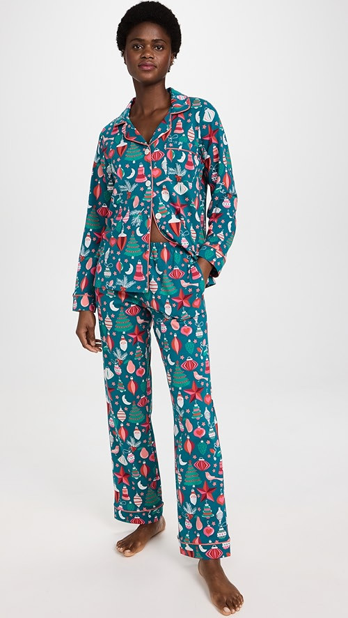 Long Sleeve Classic Notch Collar PJ Set | Shopbop