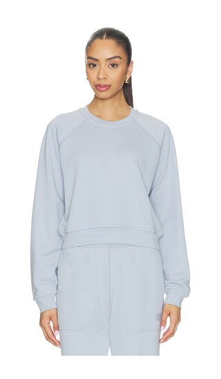 Silksweats Lightweight Reversible Slim Fit Raglan Sweatshirt in Welkin Blue | Revolve Clothing (Global)