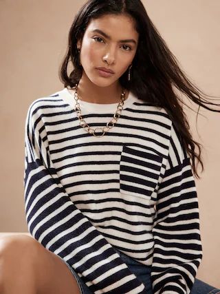 Caro Cashmere Stripe Sweater | Banana Republic (US)