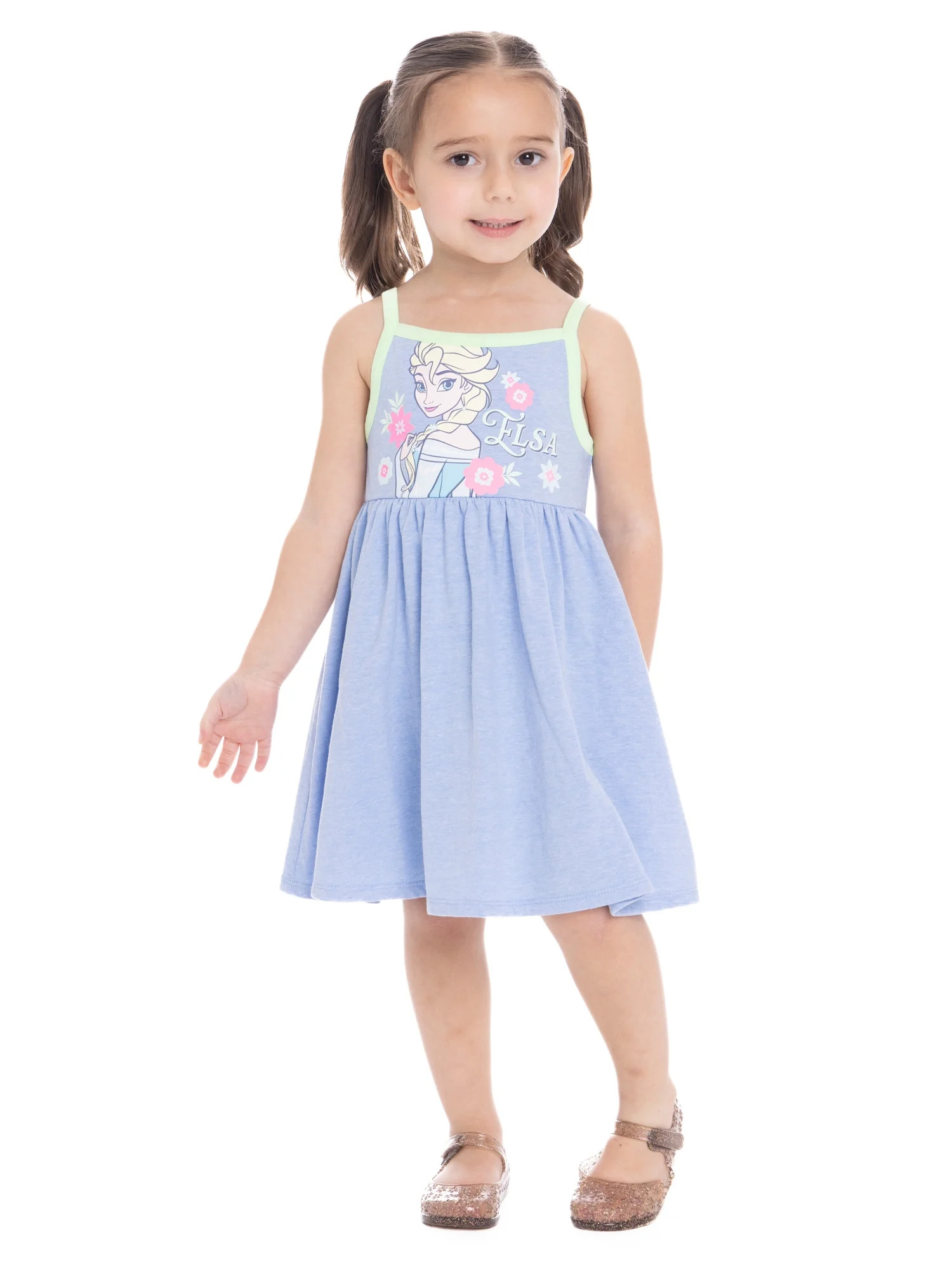 Frozen Elsa Toddler Girls Graphic Tank Dress, Sizes 12M-5T - Walmart.com | Walmart (US)