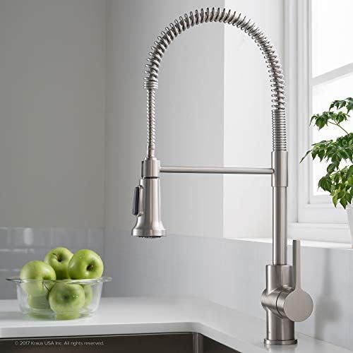 Kraus KPF-1690SFS Britt Pre-Rinse/Commercial Kitchen Faucet with Dual Function Sprayhead in all-B... | Amazon (US)