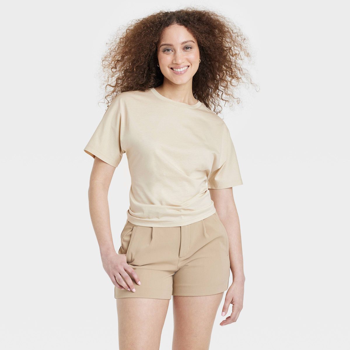 Women's Short Sleeve Bow T-Shirt - A New Day™ | Target