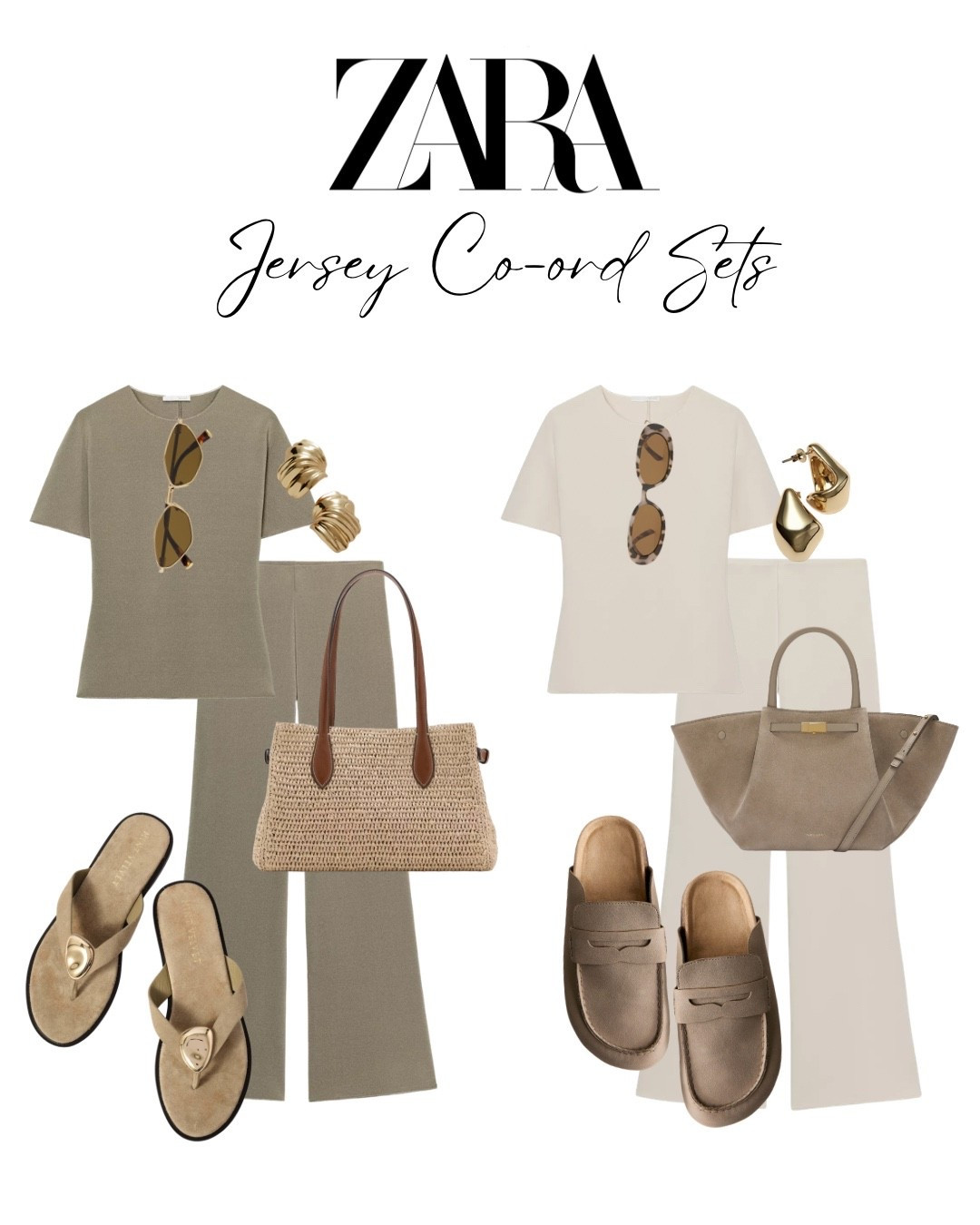 ZARA  Jersey Co-ord Sets 
Easy sets for everyday and perfect for airport outfit look @Zara 

#coord #springoutfit set 

#LTKeurope #LTKshoes #LTKspring