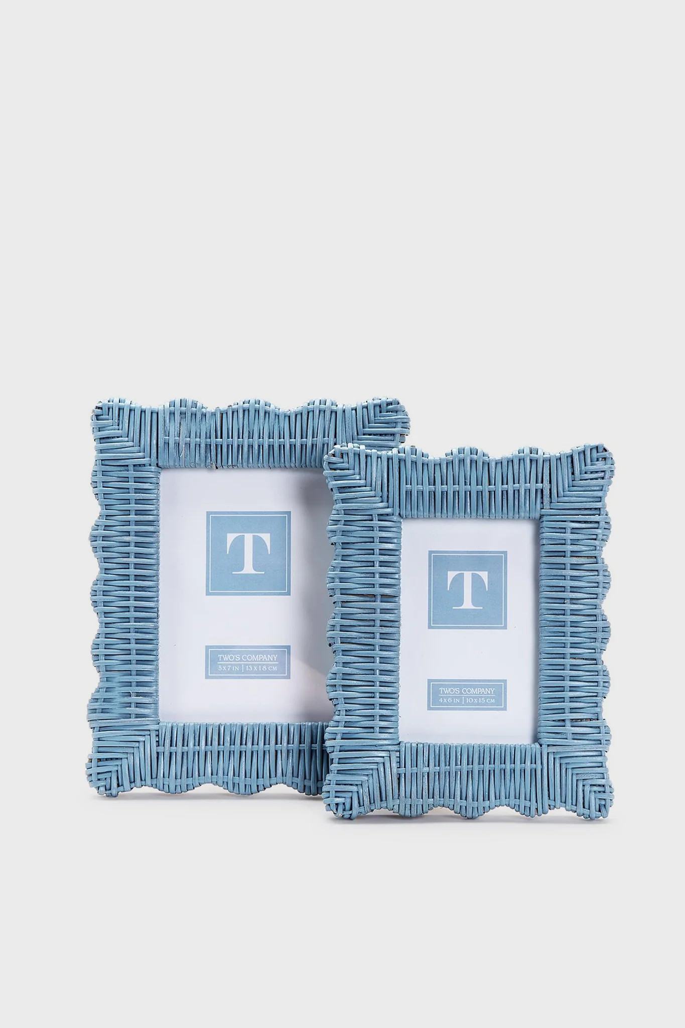 4x6 Blue Wicker Weave Frame | Tuckernuck (US)