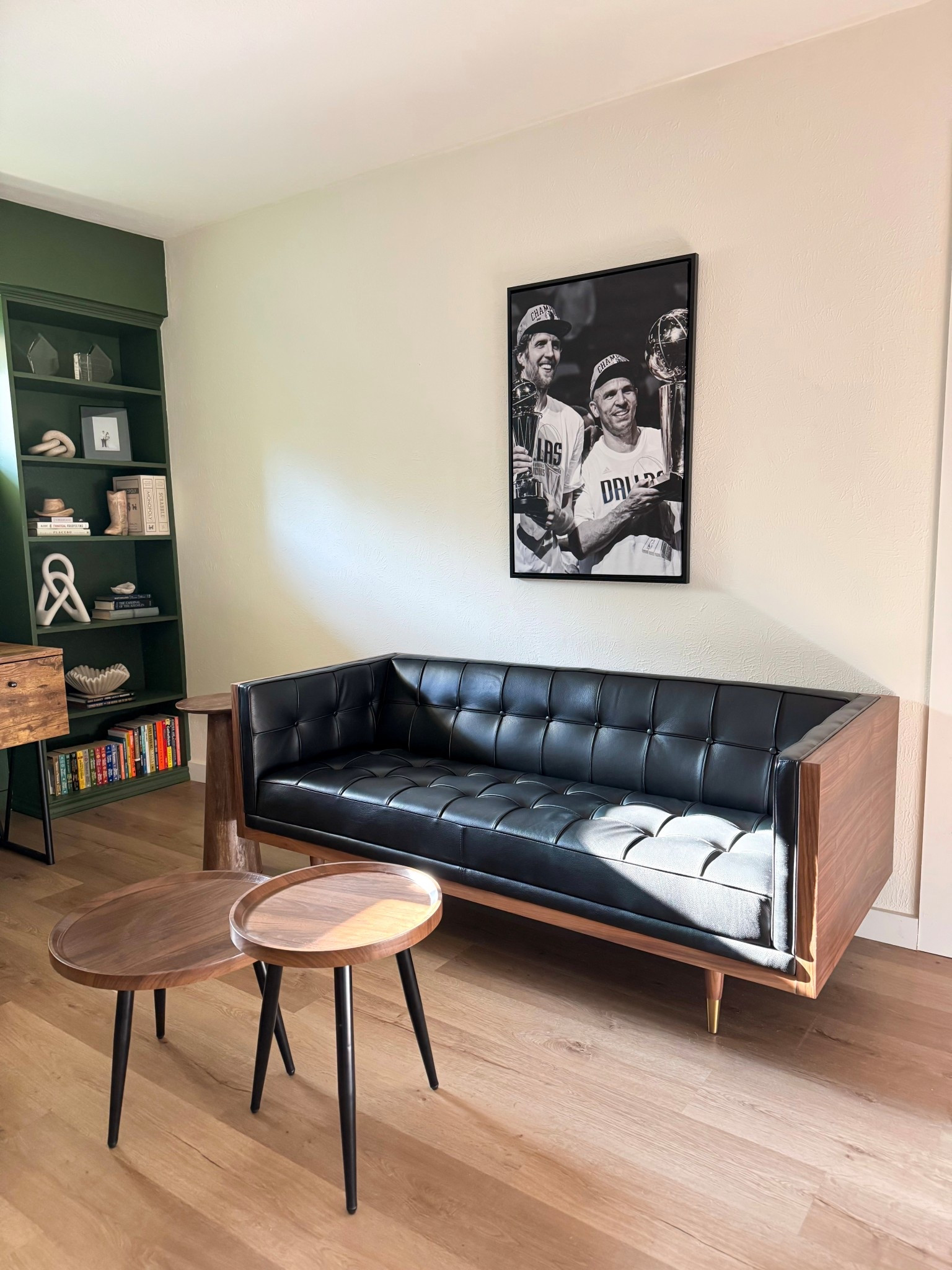 Our beautiful sofa from @manhattan.home.design is 20% off with code MEM20 🙌🏼 linked this sofa and so much more that I’m loving from their collection! 

Furniture, leather couch, office sofa, mid century modern style, home office

#LTKHome