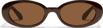 Felt Cute 52mm Gradient Small Oval Sunglasses | Nordstrom