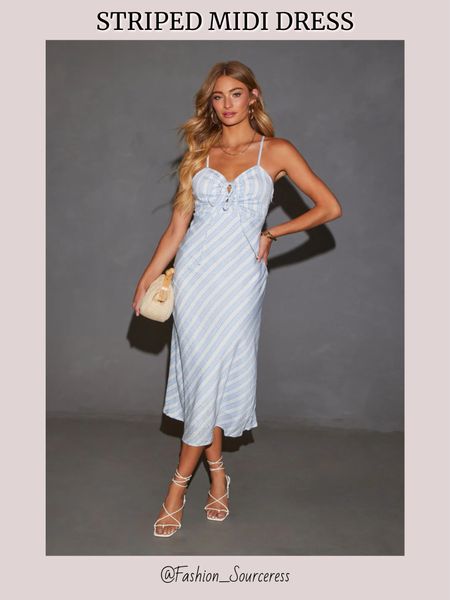 Blue and white striped midi dress 

Summer dresses, midi dresses, party dresses, casual party dresses, engagement party guest outfit, dinner party guest outfit, vacation dinner outfits, cocktail party dress, sexy midi dress, date night dresses, summer dress, vacation dress, vacation outfits, chic style, slip dress, satin dresses, satin slip dress 

#LTKTravel #LTKSaleAlert #LTKParties