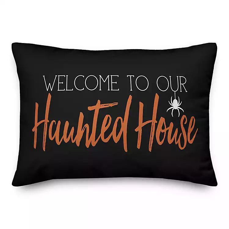 Welcome to Our Haunted House Accent Pillow | Kirkland's Home
