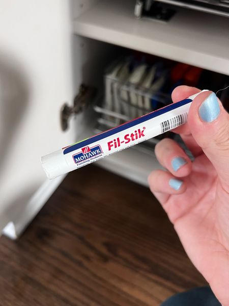 This magic little fill stick fills in small holes in walls or cabinets easily! Choose the closest color to what you’re hoping to hill and rub it on like a crayon 🙌🏻

#LTKVideo #LTKfindsunder100 #LTKhome