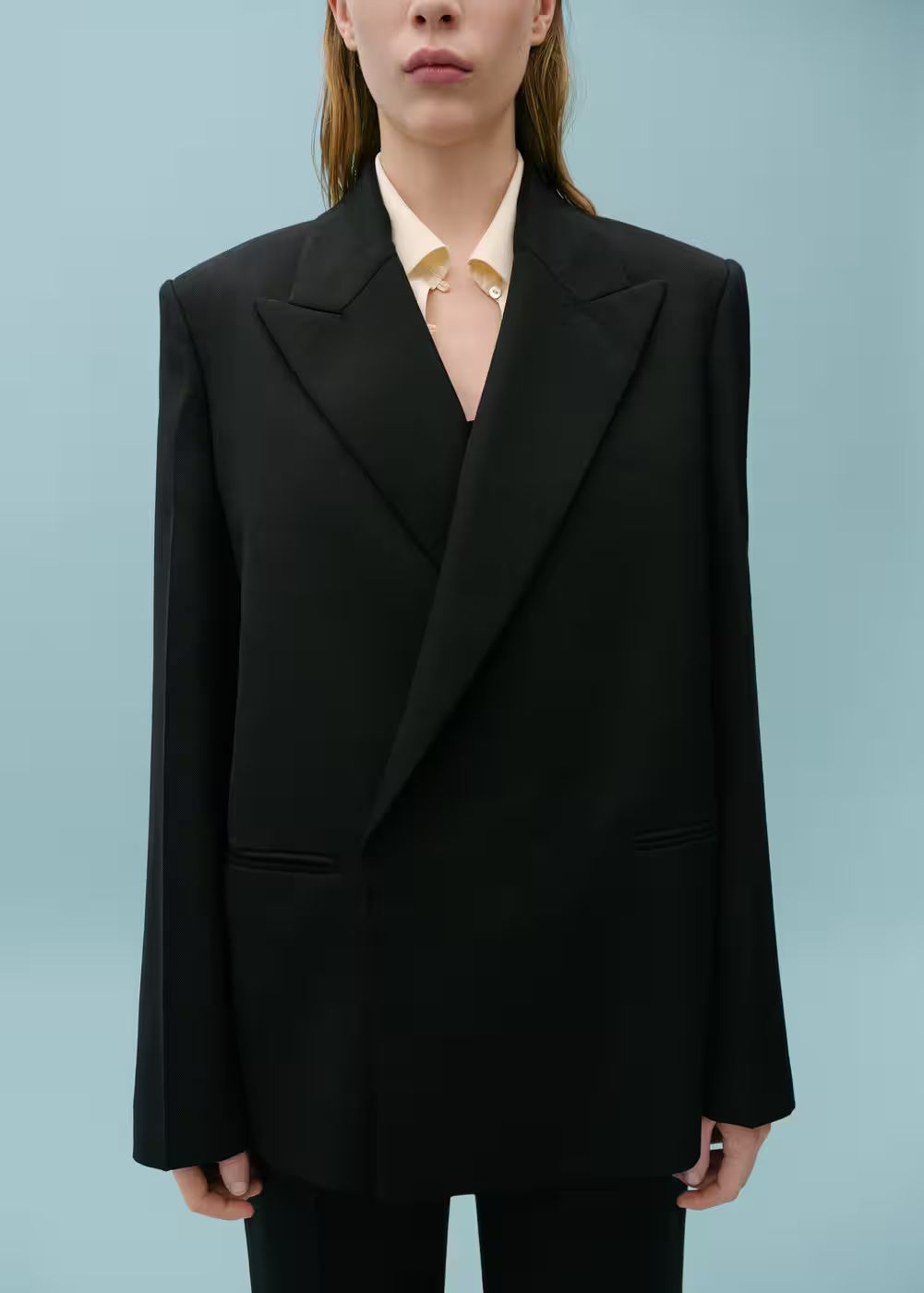 Wool-blend suit jacket -  Women | Mango United Kingdom | MANGO (UK)