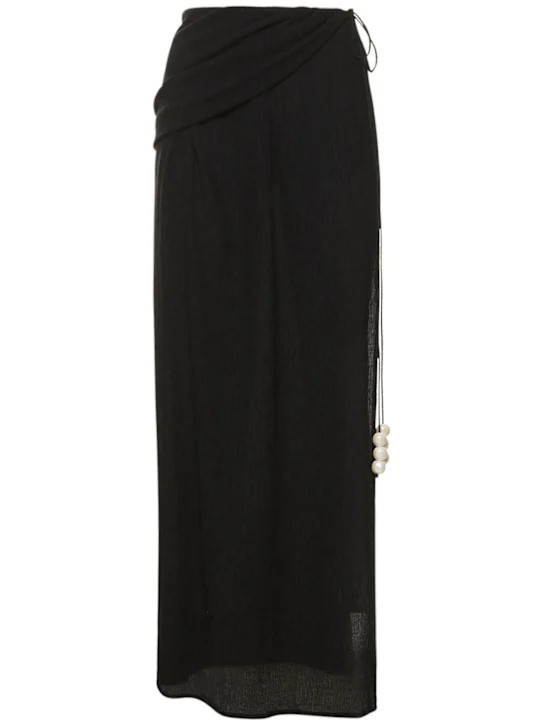 Embellished cutout long skirt | Luisaviaroma