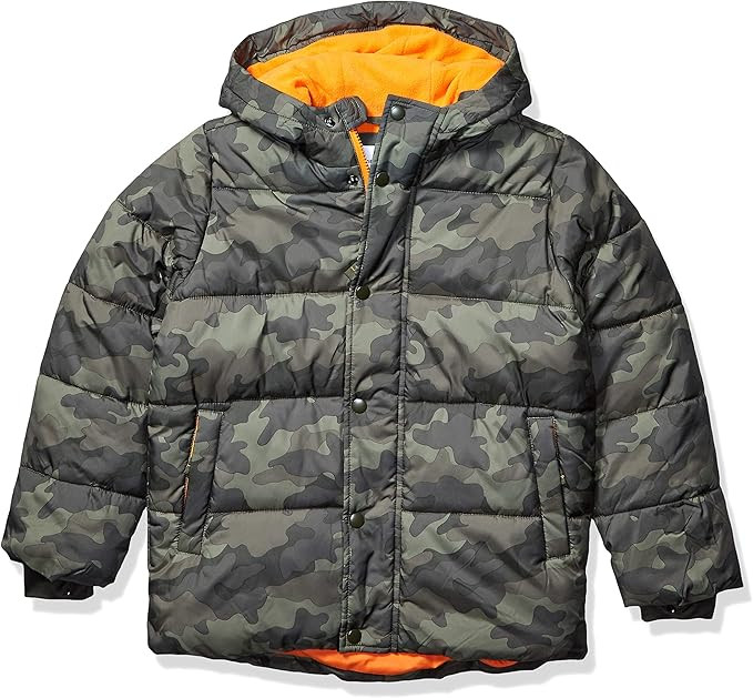 Amazon Essentials Babies, Toddlers, and Boys' Heavyweight Hooded Puffer Jacket | Amazon (US)