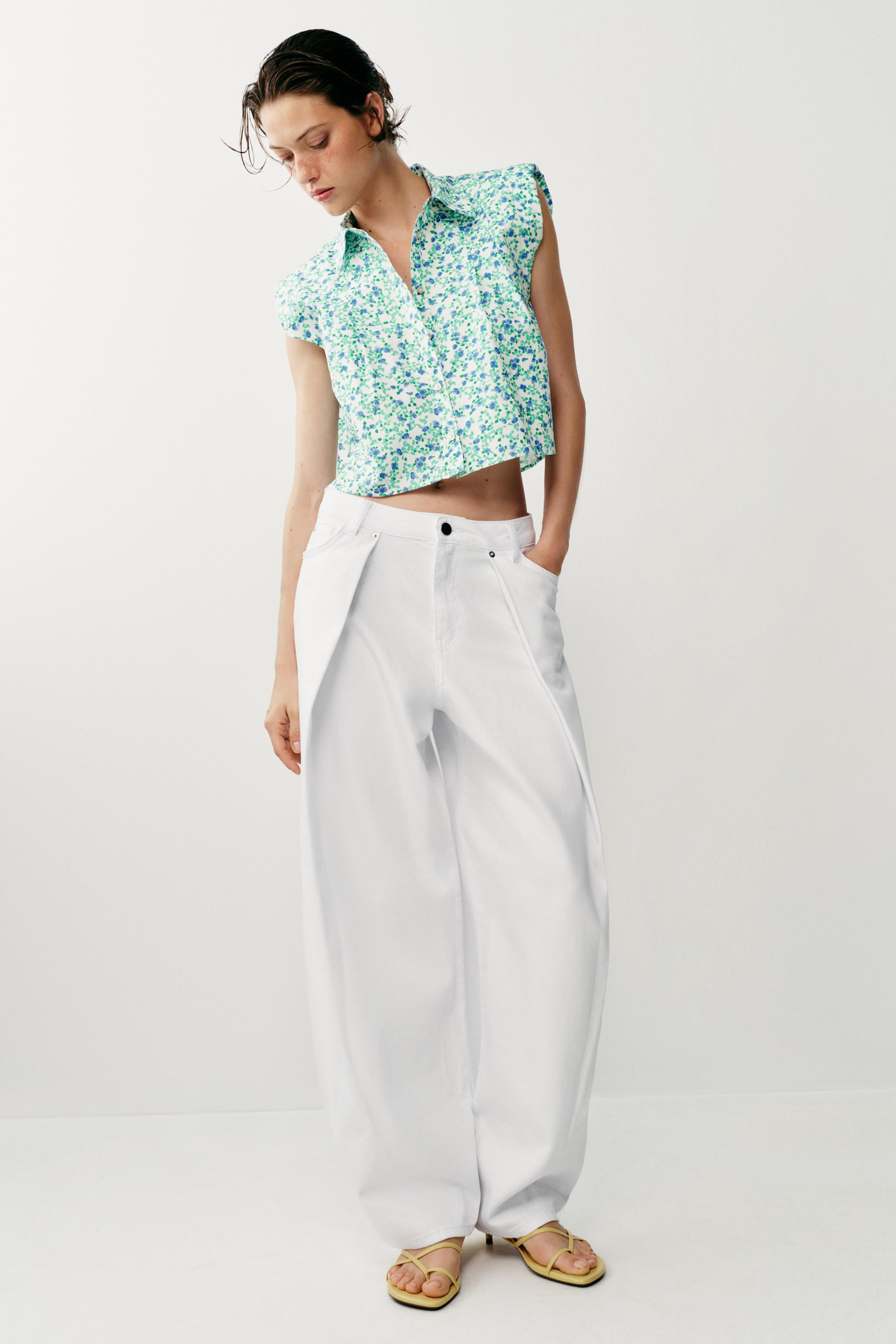 Z1975 MID-RISE BARREL WIDE LEG JEANS | Zara US