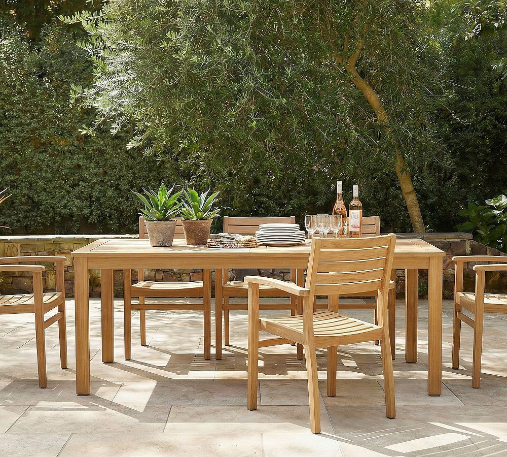 Brockville Rectangular Outdoor Dining Table (59") | Pottery Barn (US)