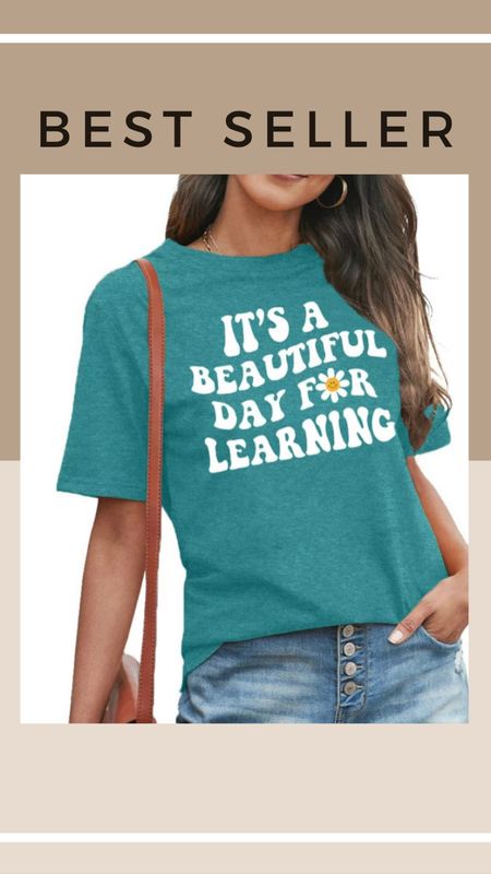 With school around the corner, many are thinking of their search wardrobe, and this shirt is a no-brainer it's so cute.

#LTKFind #LTKunder50 #LTKBacktoSchool