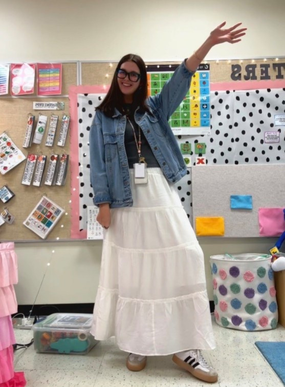 School ootd! Obsessing over this white maxi skirt 

#LTKdayinmylife #LTKWorkwear #LTKootd
