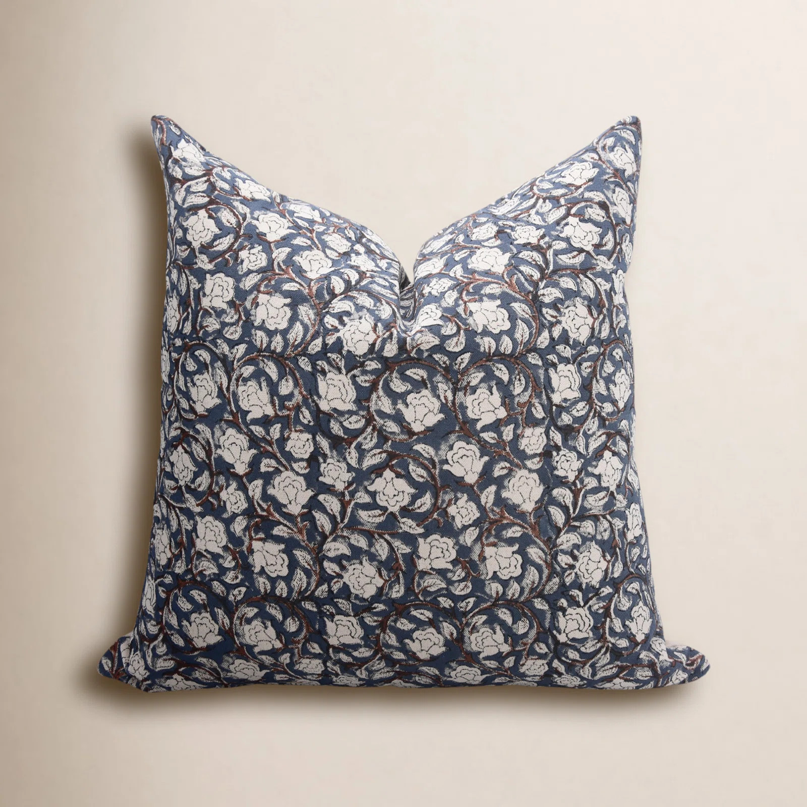 Fabdivine Handmade Cotton Block Print Pillow Cover Amritvela Decorative Cushion for Sofa & Bed | Wayfair North America