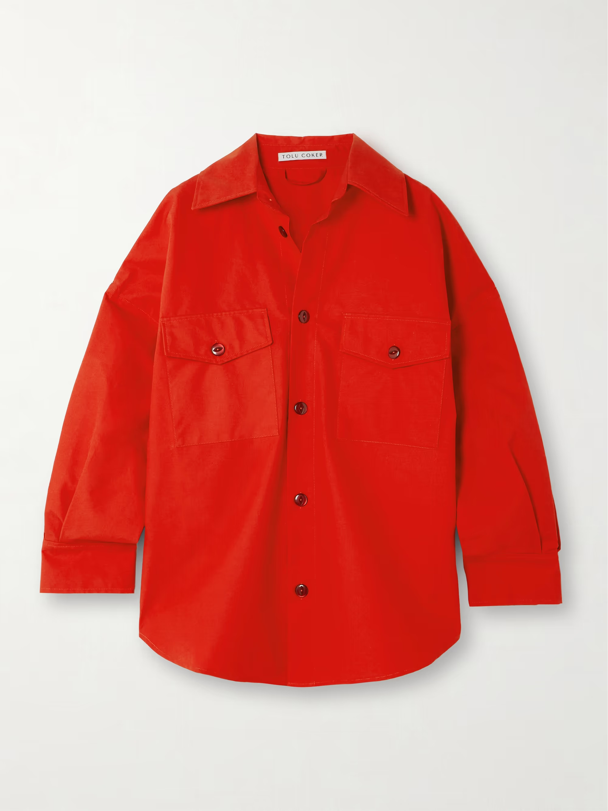 Rile oversized coated-cotton shirt | NET-A-PORTER (US)