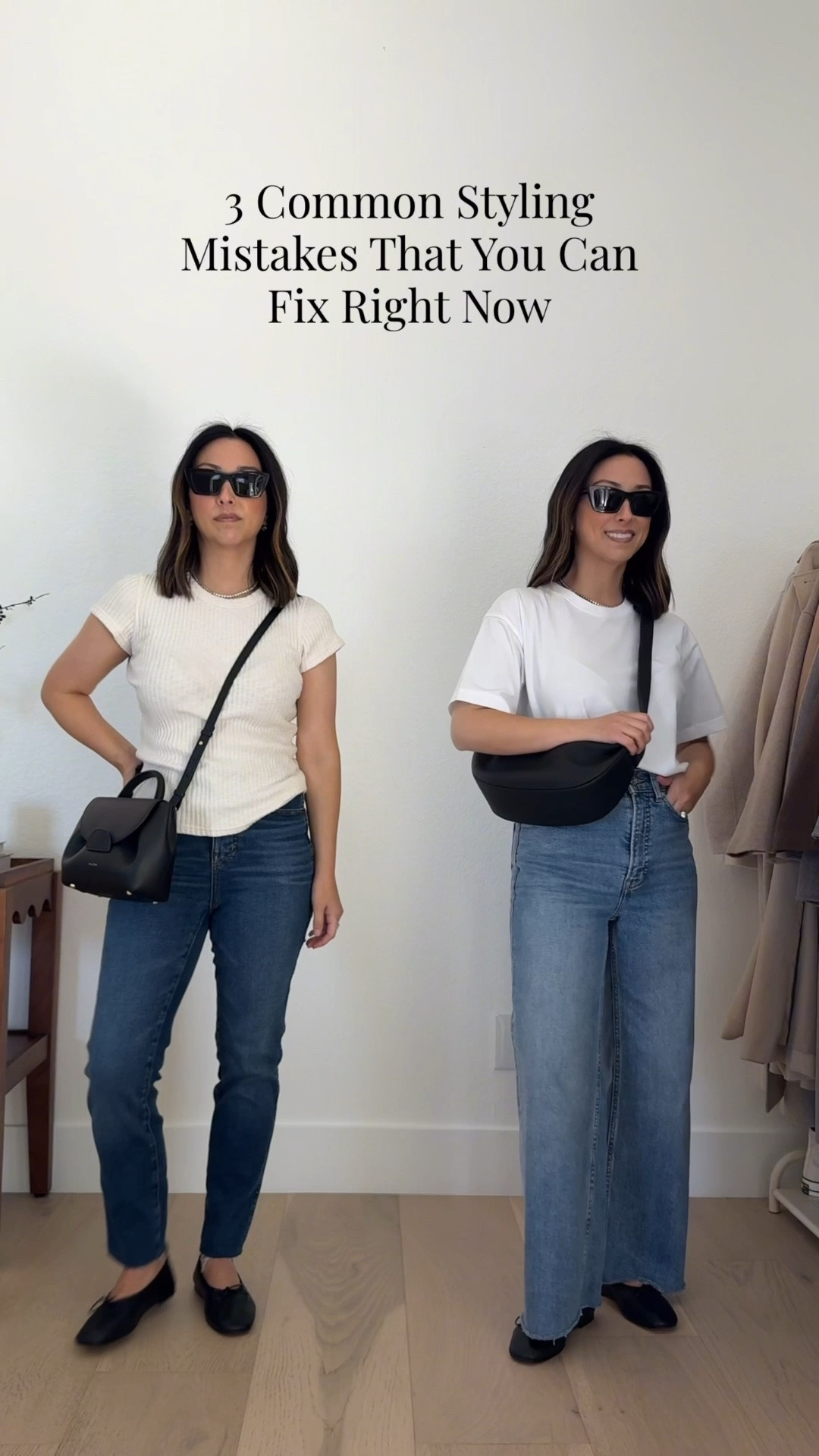 3 common styling mistakes you can change right now

1. Swap your skinny for a wider denim option
2. Ditch the baby tight tee and opt for a boxy roomier tee
3. Say no to long random crossbody bags and choose a sling

#LTKgrwm #LTKmomlife #LTKPetite