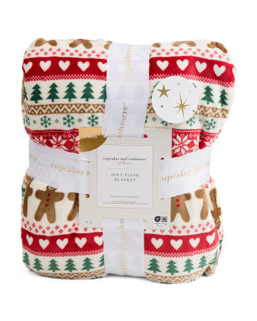 Gingerbread Blanket | TJ Maxx