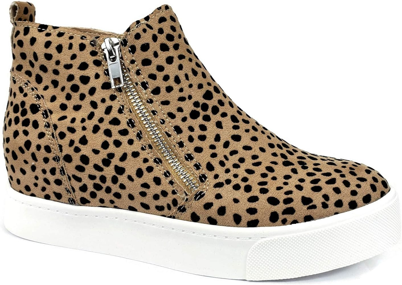 Soda Womens Taylor Nubuck Hight Top Slip On Fashion Sneakers | Amazon (US)