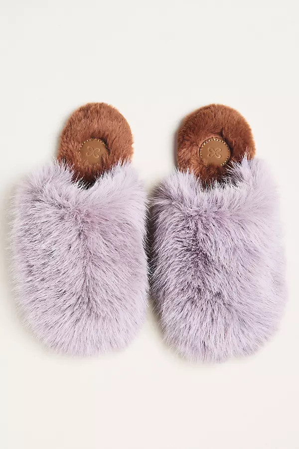 Fuzzy Faux Fur Slippers | Anthropologie (US)