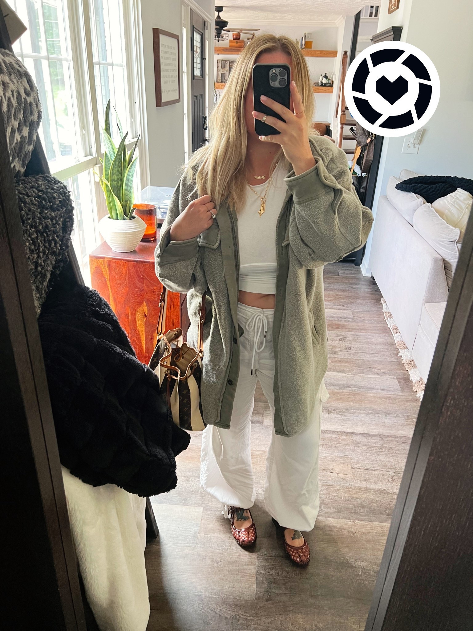 Large tee
Large pants
Shoes true to size 
Medium jacket 
@Revolve spring outfit 2026

#LTKootd #LTKMidsize #LTKmorningroutine