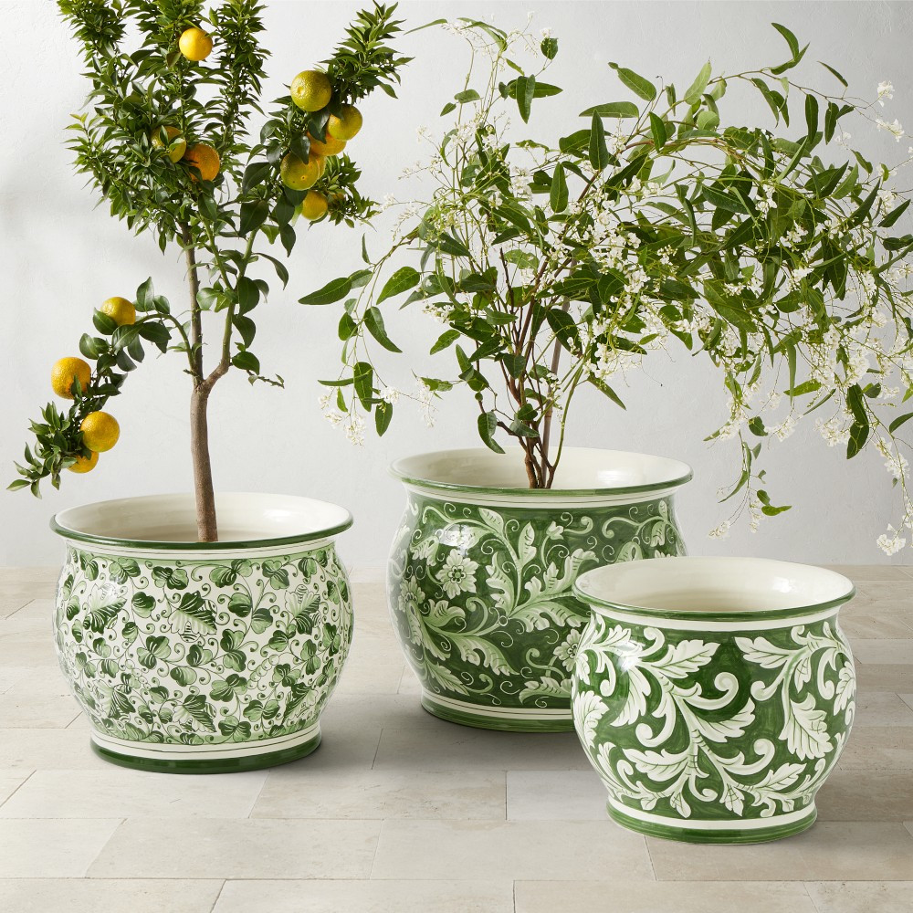 Italian Hand-Painted Tuscany Planter | Williams-Sonoma