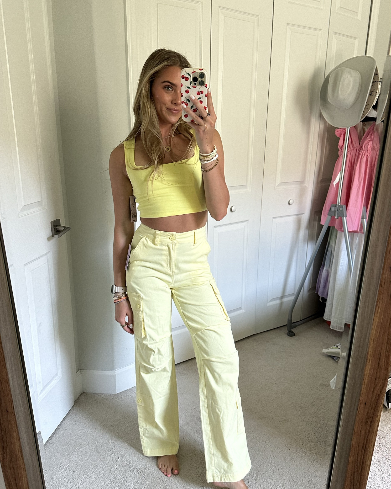 Women's Square Neck Tiny Tank Top - Wild Fable™ size XS yellow.   Women's High-Rise Cargo Utility Pants - Wild Fable™ size XS yellow. #outfit #ootd #outfitoftheday #outfitofthenight #outfitvideo #whatiwore #style #outfitinspo #outfitideas#springfashion #springstyle #summerstyle #summerfashion #tryonhaul #tryon #tryonwithme #trendyoutfits #trendyclothes #styleinspo #trending #currentfashiontrend #fashiontrends #2024trends #whitedress #whitedresses #target #targetstyle #targetfashion #targethaul #targetfinds #targetdoesitagain target, target style, target haul, target finds, target fashion. outfit, outfit of the day, outfit inspo, outfit ideas, styling, try on, fashion, affordable fashion, new arrivals, spring style, matching sets. 

#LTKSeasonal #LTKfindsunder50 #LTKsalealert