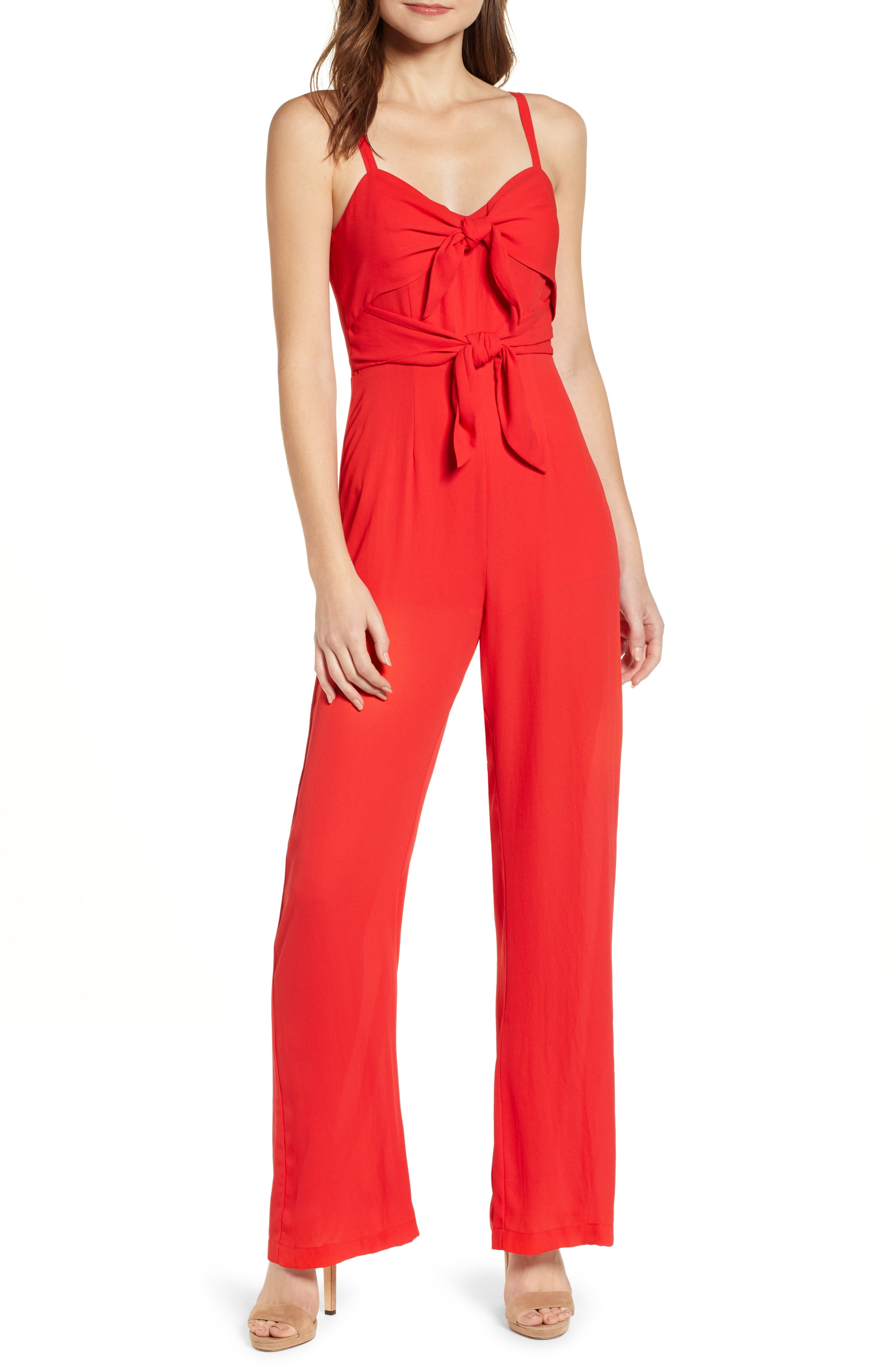 Tie Front Jumpsuit | Nordstrom