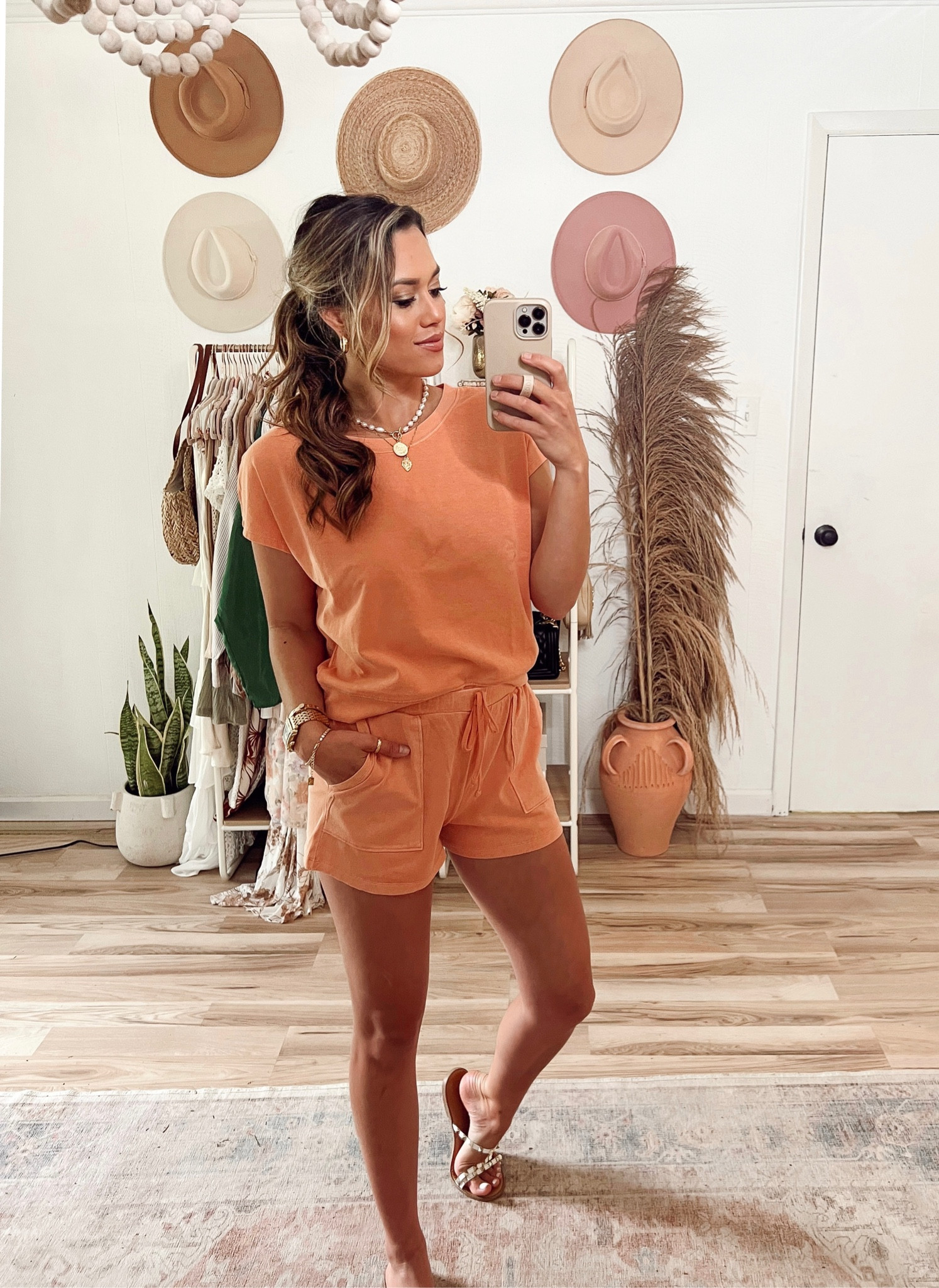 Cute and casual coral matching outfit. Use code ASHLEYB30 for a discount! 

Spring outfit 
Summer outfit 
Athleisure 

#LTKSeasonal #LTKstyletip #LTKunder50