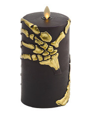 Skeleton Hand Led Pillar Candle | Decor | Marshalls | Marshalls