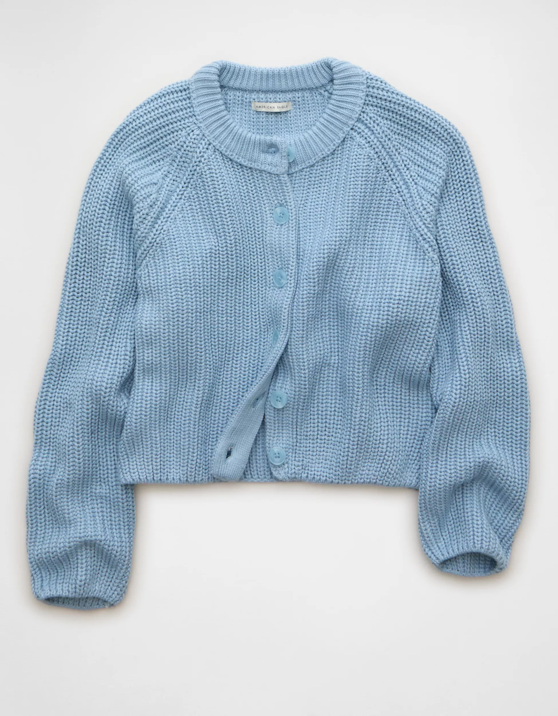 AE Cropped Raglan Cardigan Sweater | American Eagle Outfitters (US & CA)