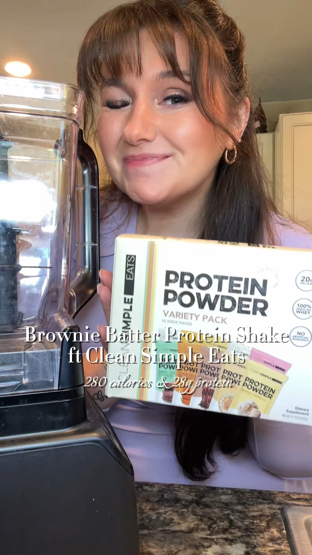 This was so yum! 😋 
• 1 cup ice
• 1 cup whole milk
• 1 packet of @Clean Simple Eats chocolate brownie batter protein
• 1 tbsp sugar free chocolate pudding mix

#LTKfoodie #LTKfitnessgoals #LTKselfcare