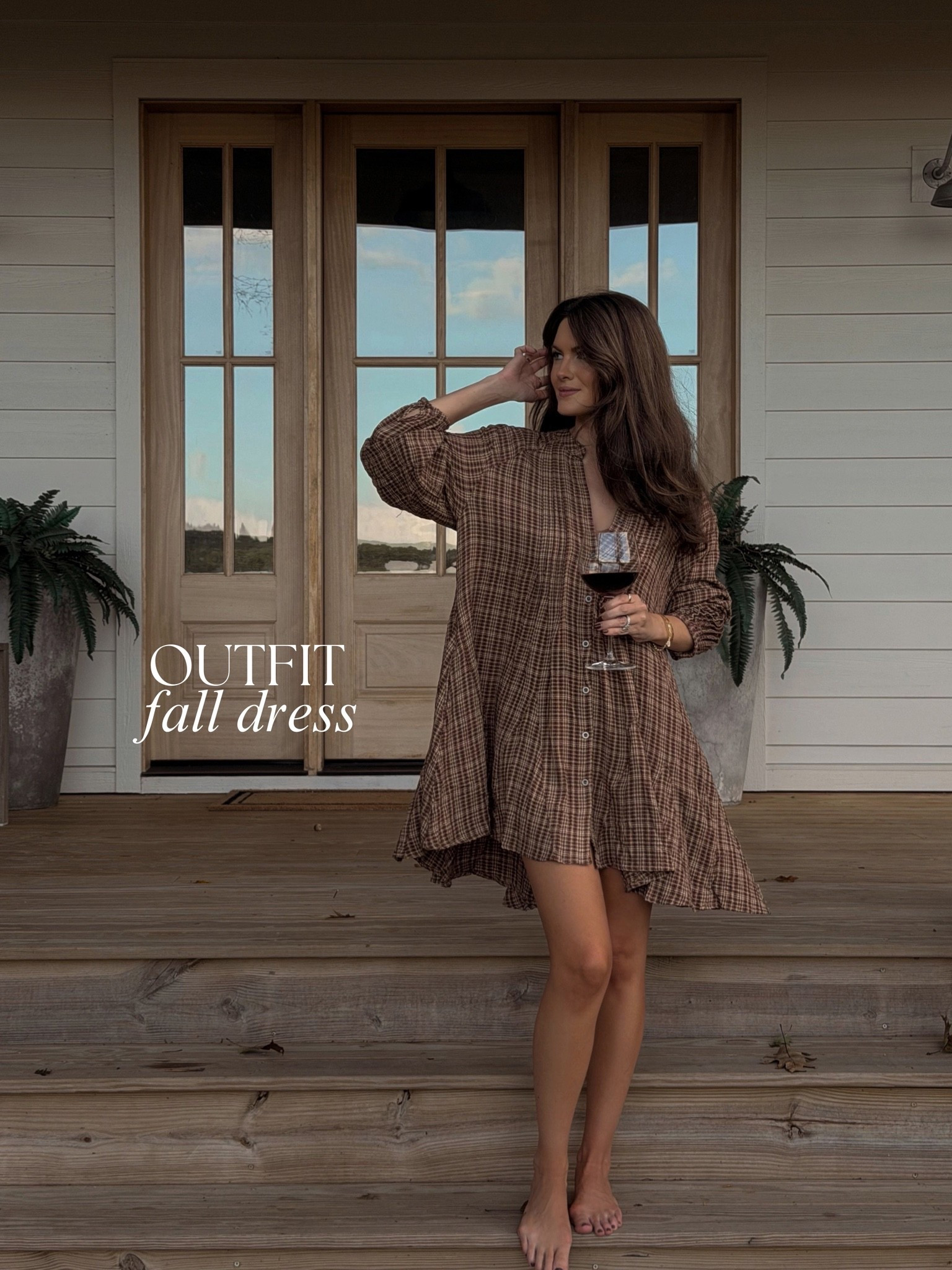 Free People plaid dress 🤎🍂🐻

#LTKootd #LTKgrwm #LTKdayinmylife