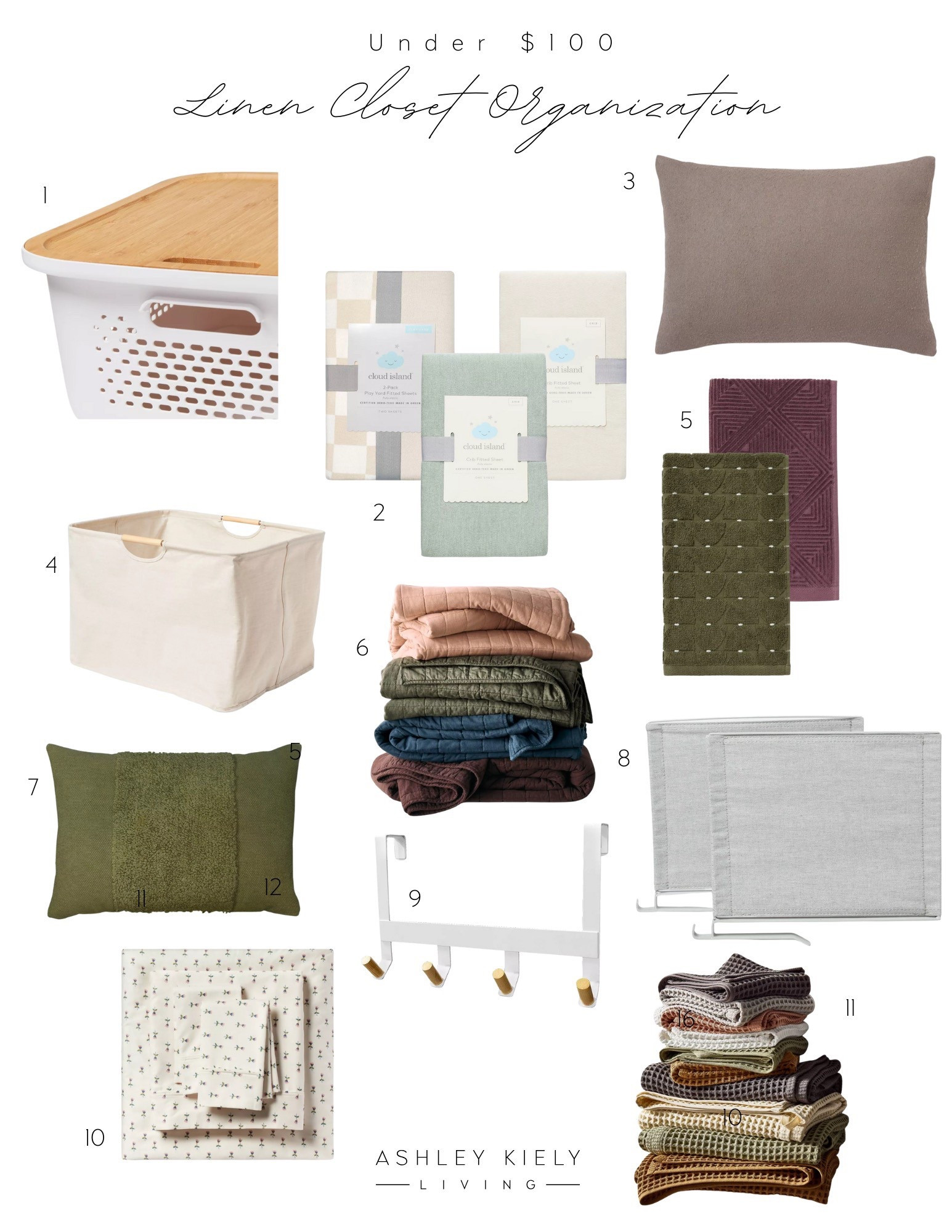 Linen closet organization under $100.

#LTKFamily #LTKHome