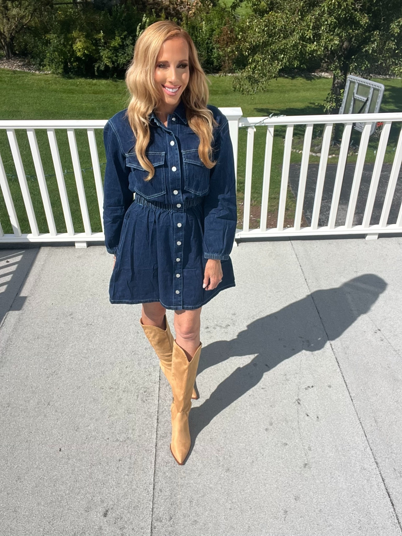Pretty fall denim dress❤️❤️

#LTKfitnessgoals #LTKootd #LTKdayinmylife