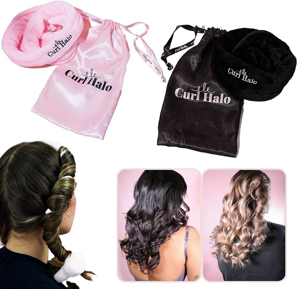 Curl Halo Heatless Curls | The Ultimate Heatless Curler For All Hair Types | Microfiber Heatless ... | Amazon (US)