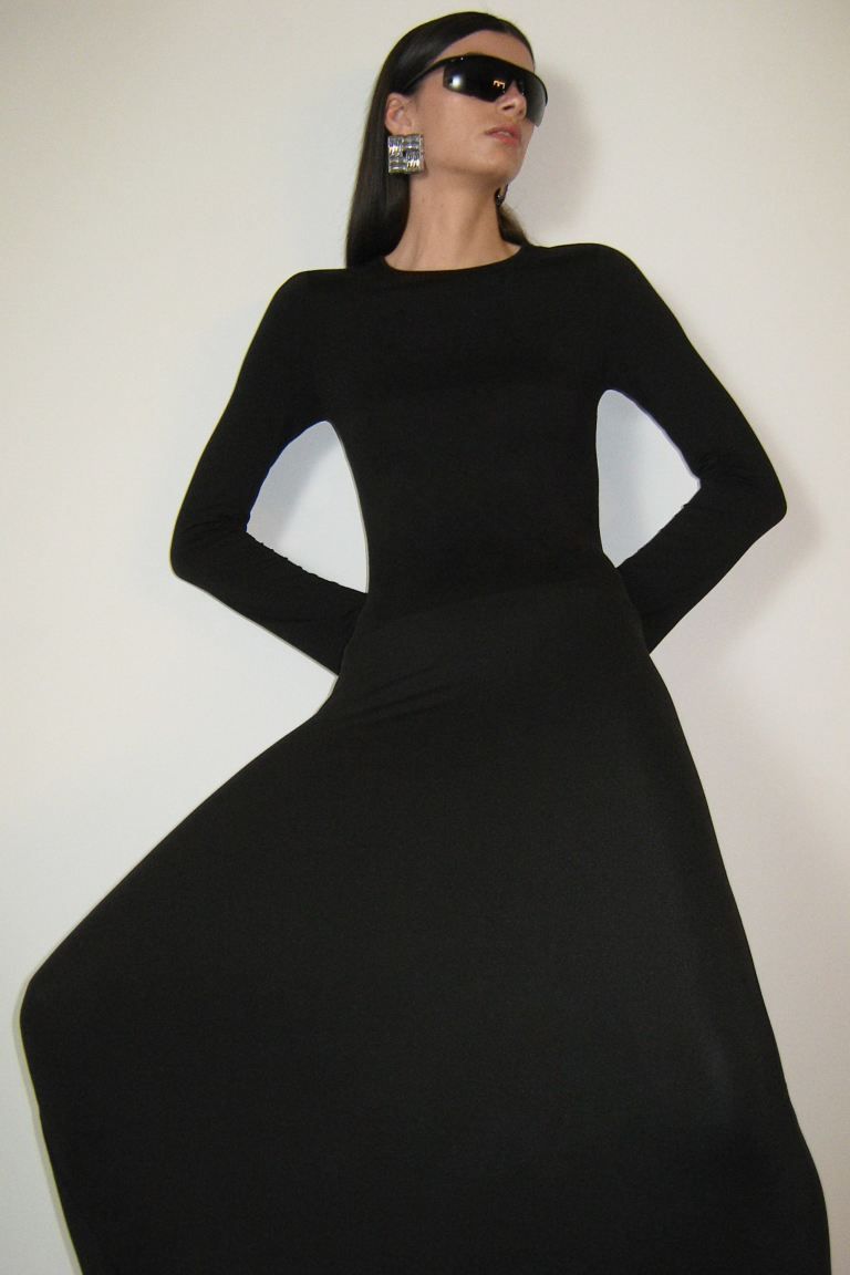 Jersey Bodycon Maxi Dress - Black - Ladies | H&M US | H&M (US + CA)