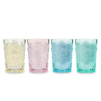 TWINE Shatterproof Acrylic Embossed Tumblers in Assorted Colors Set of 4 at Nordstrom | Nordstrom
