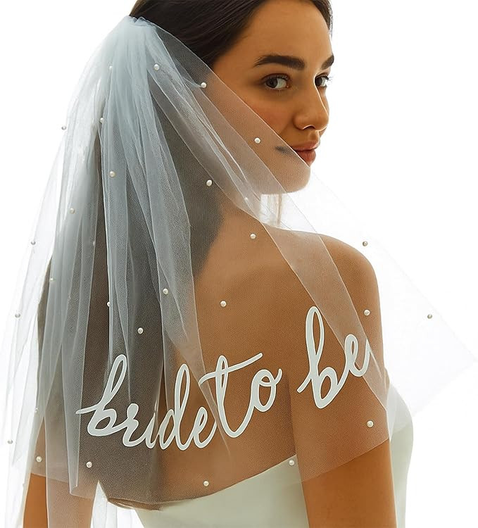 Bride to Be Sash Veil Bachelorette Party Accessories, Bridal Shower Decorations, Engagement Gifts... | Amazon (US)