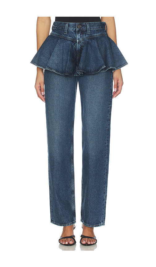 AGOLDE Peplum Jeans in Blue. Size 27. Also in 26, 28. | Revolve Clothing (Global)