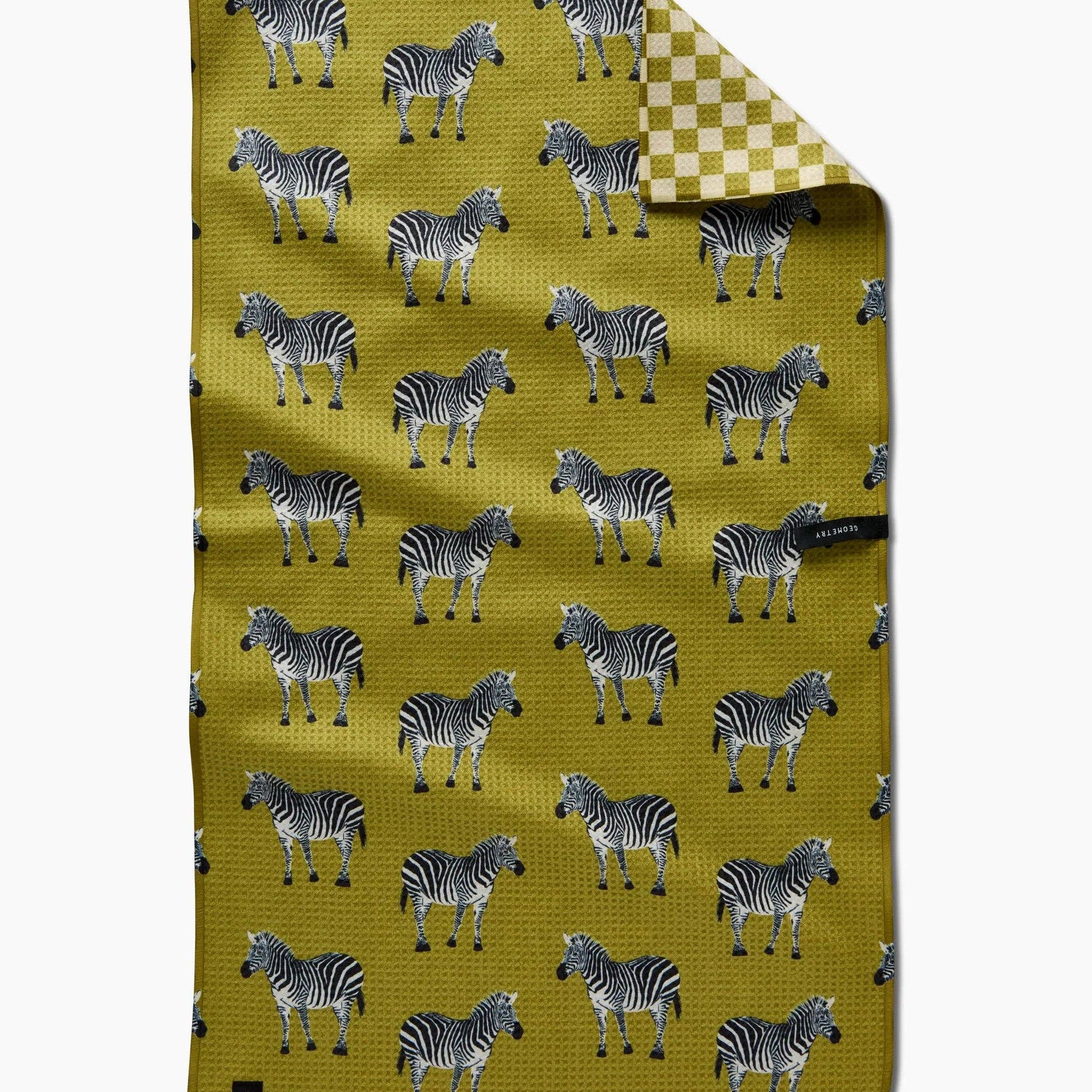 zebra way {double sided} tea towel | Apple & Oak