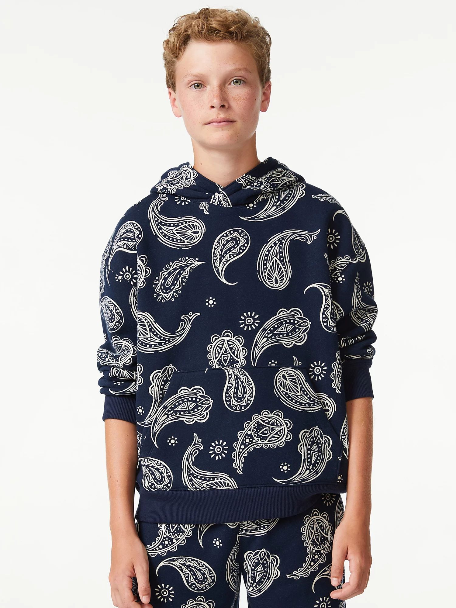 Free Assembly Boys Graphic Print Hoodie, Sizes 4-18 - Walmart.com | Walmart (US)